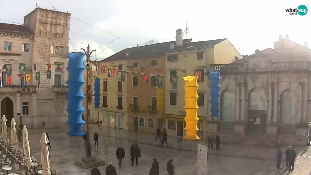 Zadar People's Square, City Lodge, Zadar , [ Right now, LIVE
