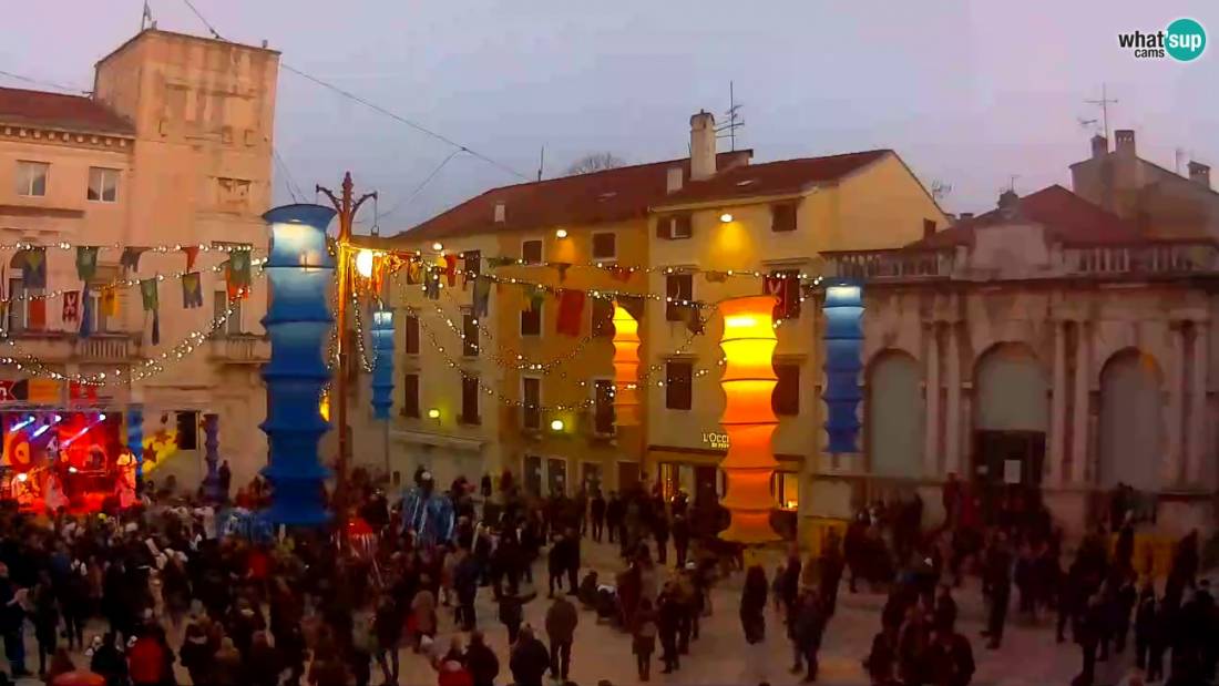 Zadar People's Square, City Lodge, Zadar , [ Right now, LIVE