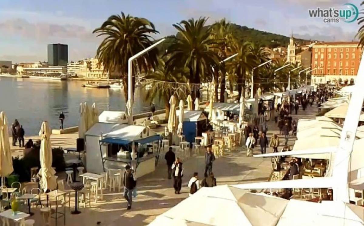 Split Riva of Croatian Revival webcam split, cam Split