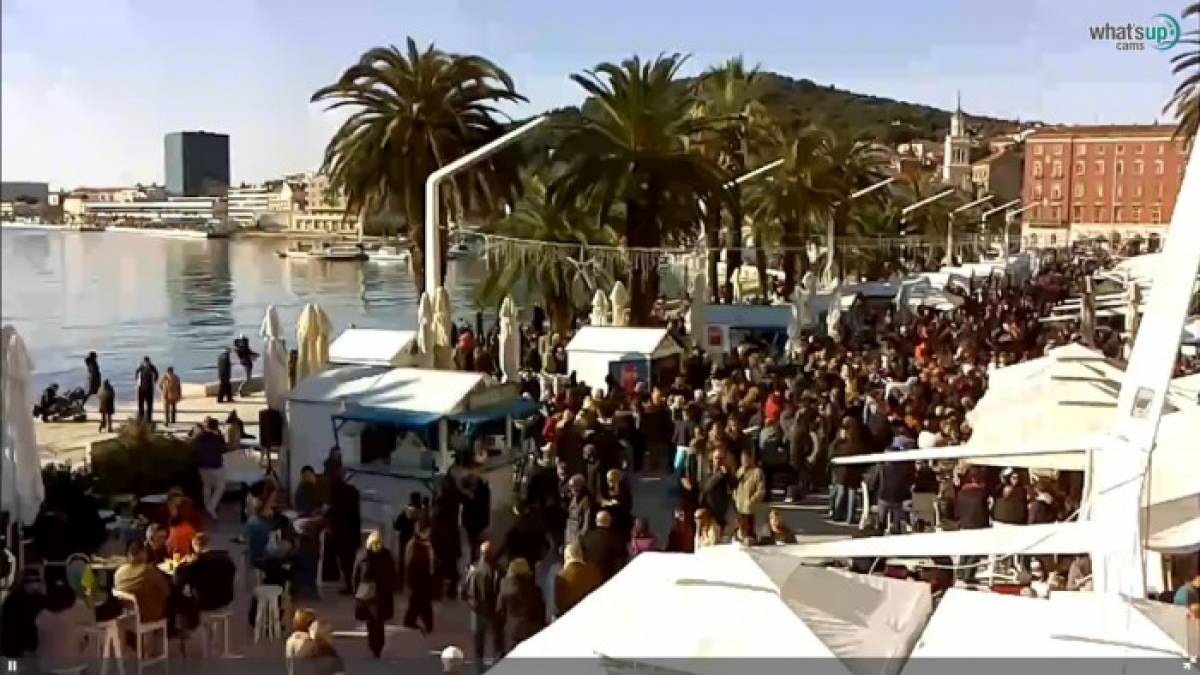 Split Riva of Croatian Revival webcam split, cam Split