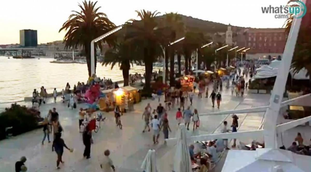 Split Riva of Croatian Revival webcam split, cam Split