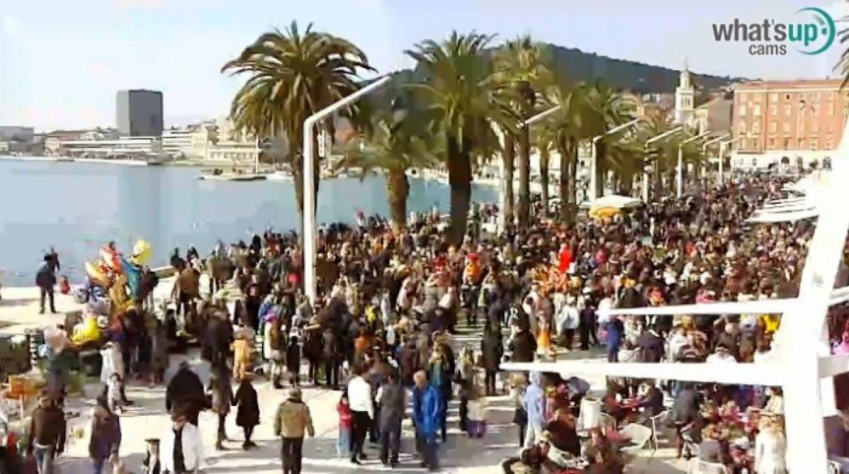 Split Riva of Croatian Revival webcam split, cam Split