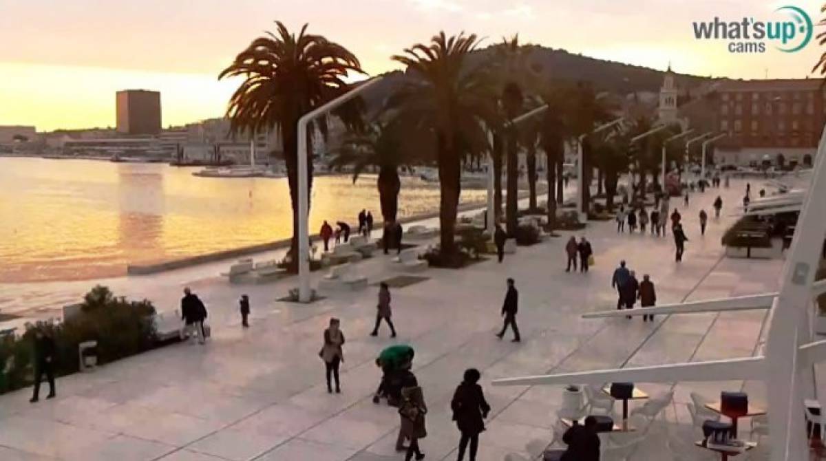 Split Riva of Croatian Revival webcam split, cam Split