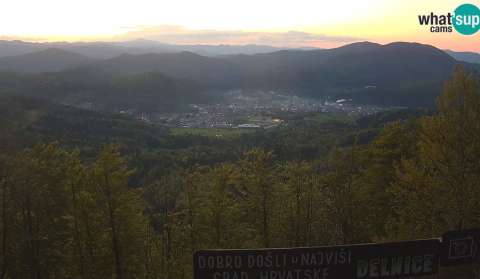 Delnice panorama, view from Petehovac